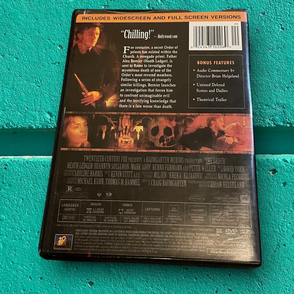 The Order DVD Disc - Picture 2 of 3